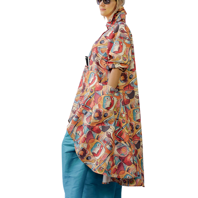 FLOR CORTA dress coat Vestido FLOR corto