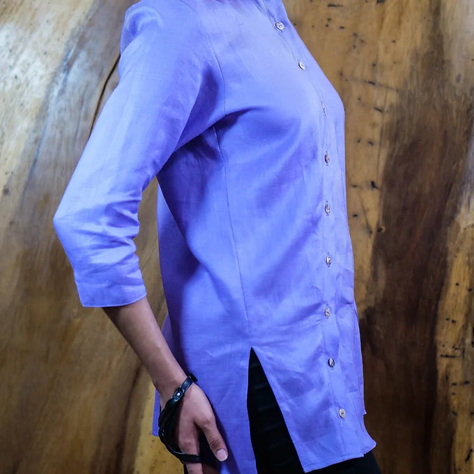 ON A SIDE BUTTONS shirt / BOTONES CHECOS camisa
