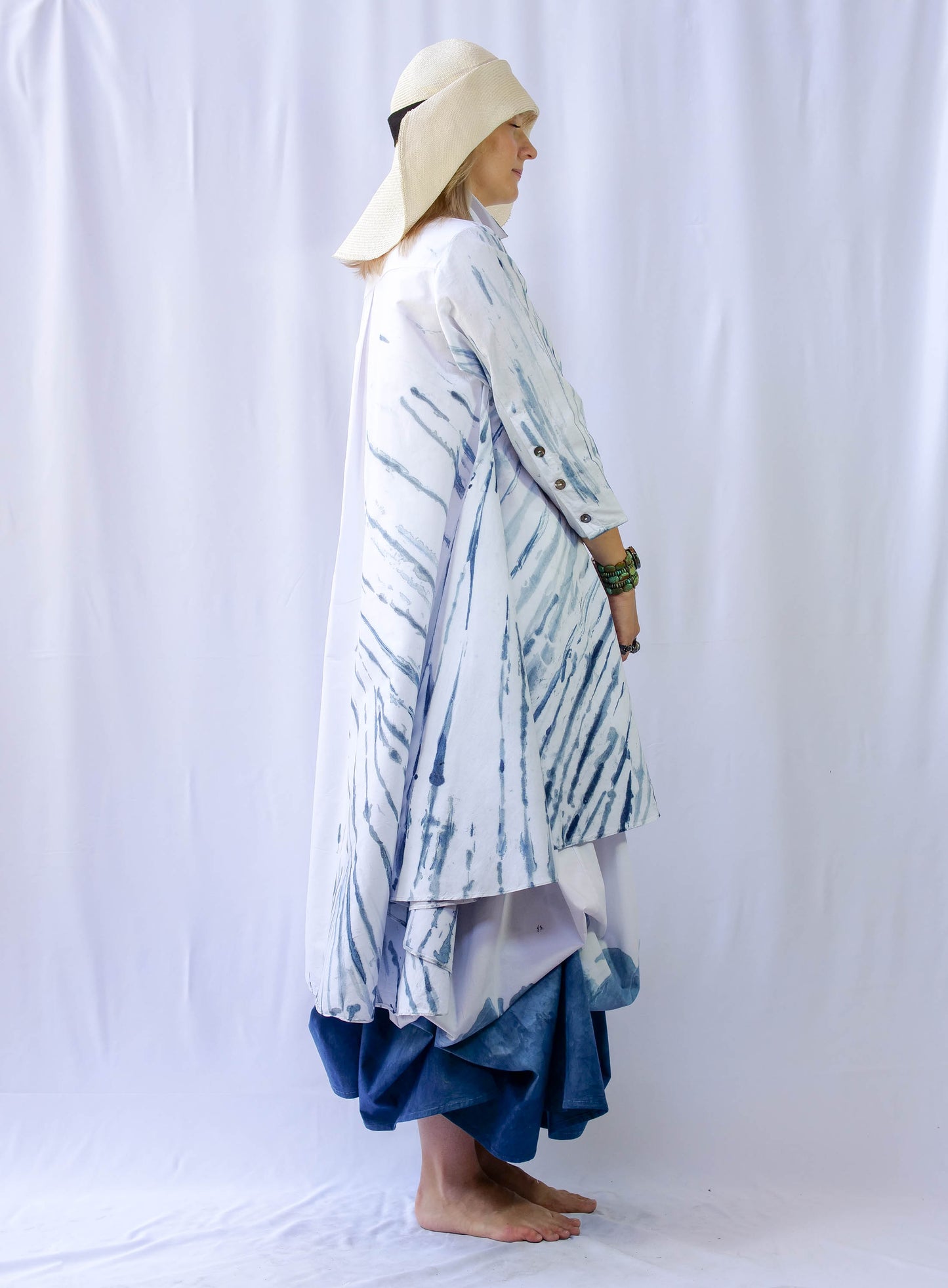 Vestido Geométrico  / falda Ataúd