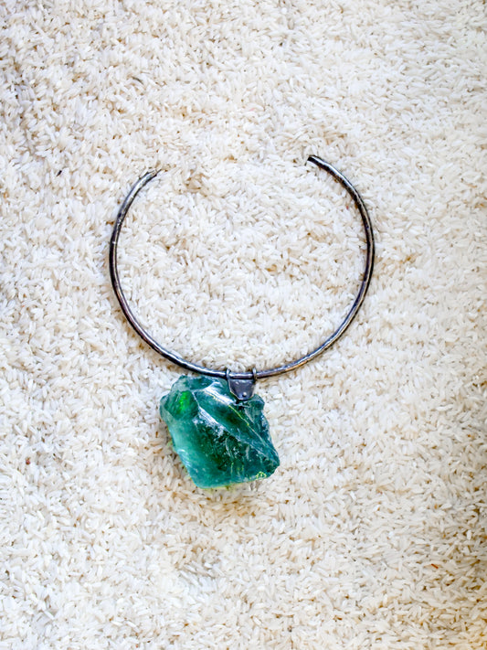 AQUA Crystal necklace     /    Collar corto AQUA