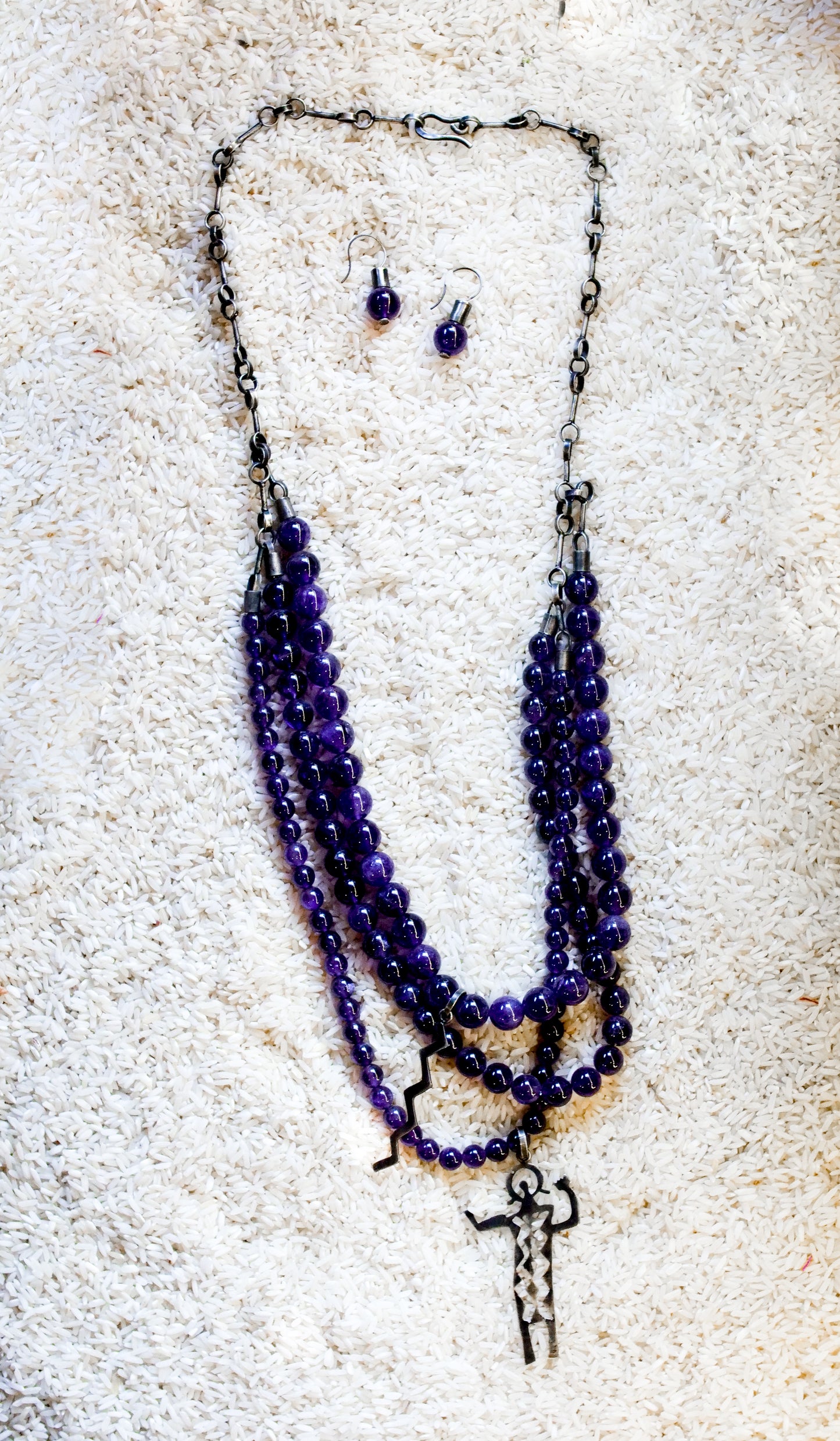 AMETHYST necklace / Collar AMATISTA