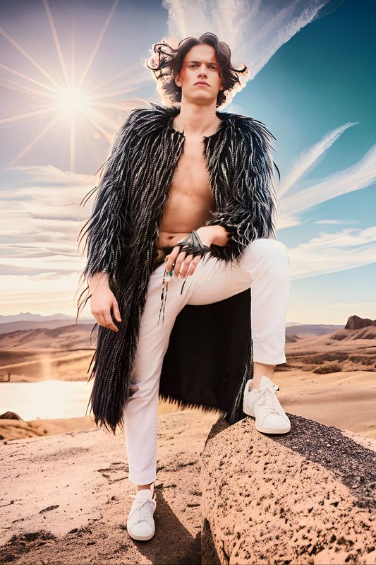 LUDOVIKA faux feathered coat    /   Abrigo LUDOVIKA