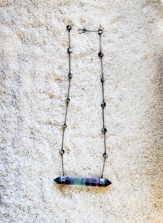 FLUORITE necklace    /    Collar FLUORITA