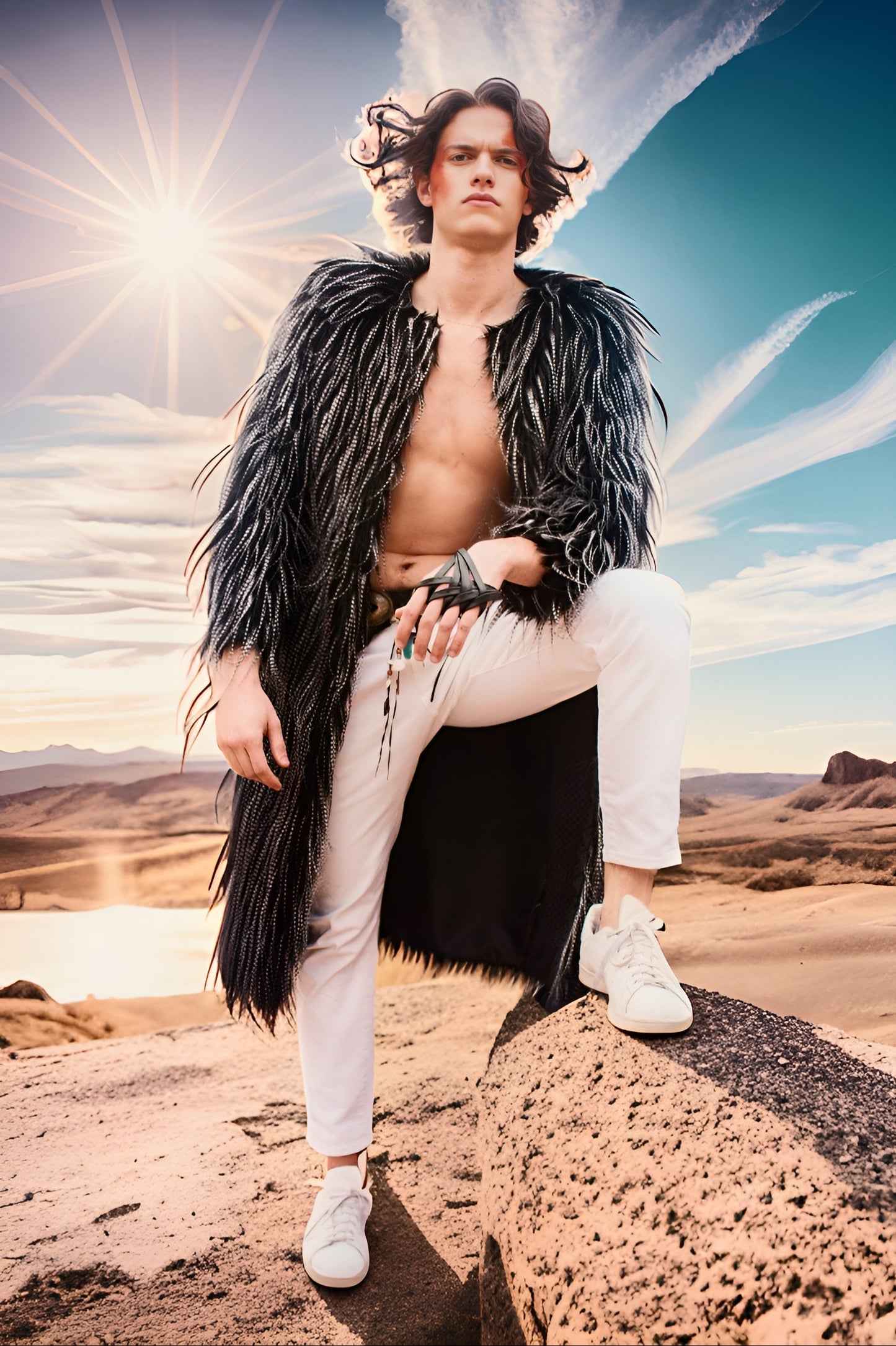 LUDOVIKA faux feathered coat    /   Abrigo LUDOVIKA